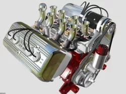 Ardun Flathead V8 Engine 3d model