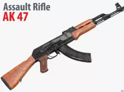 Assault Rifle AK 47 3d model