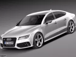 Audi RS7 2014 3d model