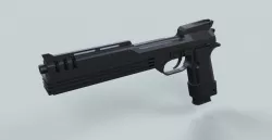 Auto-9 gun from RoboCop 3d model