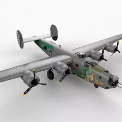 B-24J Consolidated Liberator 3d model