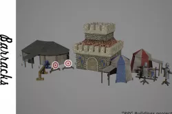 Barracks 3d model