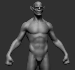 Base Creature Body 3d model