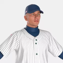 Baseball Player Generic 3d model