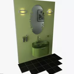 Bathroom Set 03 3d model