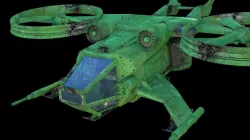 Battle sci-fi helicopter 3d model