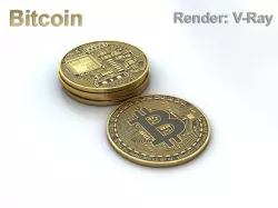 Bitcoin 3d model