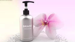 Black Cosmetic Pump Bottle 3d model