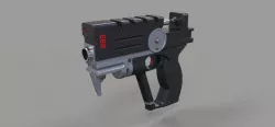 Blaster of Korben Dallas from movie The Fifth Element 3d model