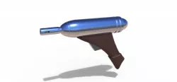 Blaster pistol Q2 from the movie Star Wars Episode 1 The phantom menace 3d model