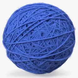 Blue Wool Yarn Ball 3d model