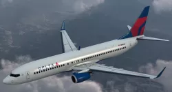 Boeing 737-800 with Interior Delta Air Lines Rigged 3d model