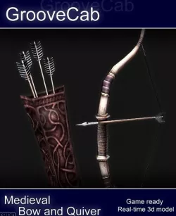 Bow Arrows Quiver 3d model