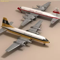 Bristol Britannia 3d model