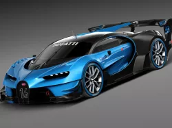 Bugatti Chiron Race Car 2017 3d model