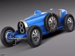 Bugatti type 35 1925 - 1939 3d model