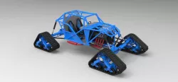 Buggy with Mattracks Suspension tracks 3d model