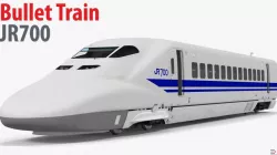 Bullet Train JR700 Locomotive Japan Railways Rigged 3d model