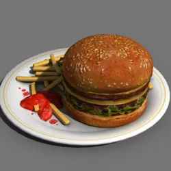 Burger 3d model