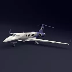 Business jet aircraft concept 3d model
