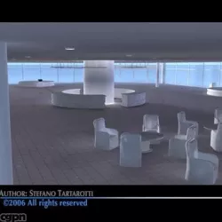 Car dealership interior 3d model