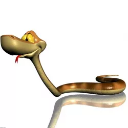 Cartoon Snake Rigged 3d model