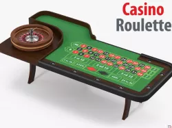 Casino Roulette Table 3d model
