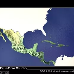 Central America 3d model