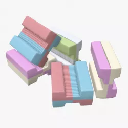 Chewing gums bone shape 3d model