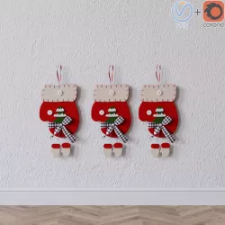 Christmas toy Glove 3d model