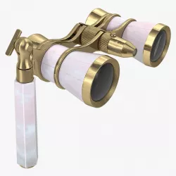 Classic Pearl Opera Glasses 3d model