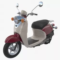 Classic Scooter Motorcycle Generic 3d model