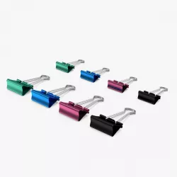 Colored Binder Clips 3d model