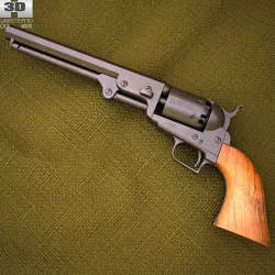 Colt 1851 Navy Revolver 3d model