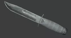 Combat Knife Game Ready 3d model