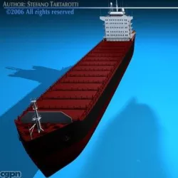 Container ship 3d model