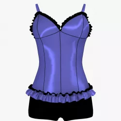 Corset and shorts 3d model