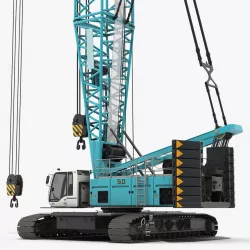 Crawler Crane Generic Rigged 3d model