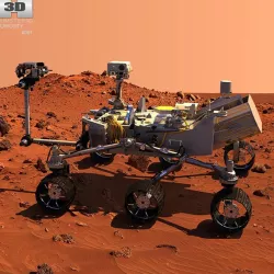Curiosity Mars Rover 3d model