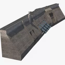 Dam 3d model