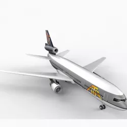 DC-10 ATA Airlines 3d model