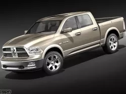 Dodge Ram 1500 Crew Cab 2009 3d model