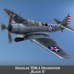 Douglas TDB-1 Devastator 3d model
