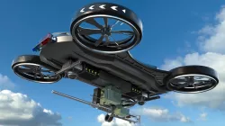 Drone with Machine Gun 3d model