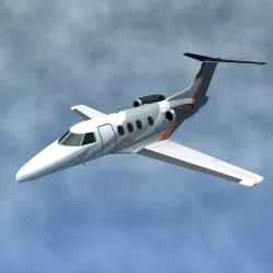 Embraer Phenom 100 private jet 3d model