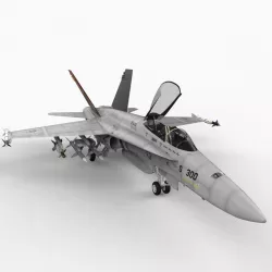 F-18 Hornet, US Navy Stingers 3d model
