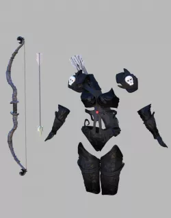 Fantasy archers armor 3d model