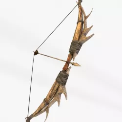 Fantasy bow and arrow 3d model