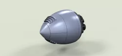 Fantasy rocket engine 3d model