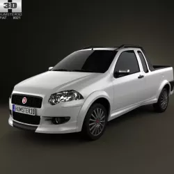 Fiat Strada Crew Cab Sporting 2012 3d model